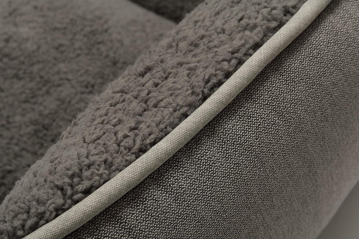 Grey rectangle washable dog bed, medium size, view 5