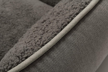 Grey rectangle washable dog bed, medium size, view 5